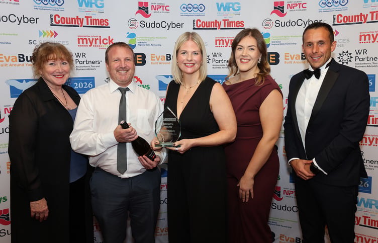 Powys Business Awards 2026.
Growth Award winners, Charcroft Electronics.
Picture by Phil Blagg Photography.
PB182-2026