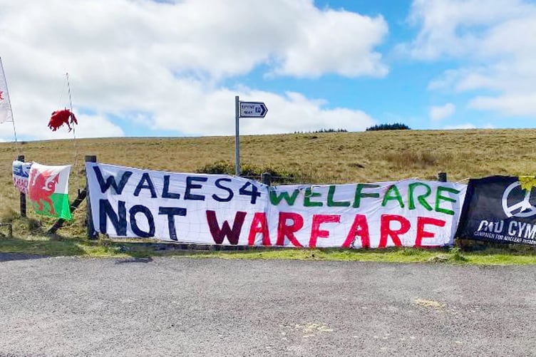 Mid Wales Against Arms Peace Campaigners