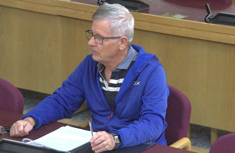 Outgoing Local Access Forum chairman Graham Taylor, who has spoken out over Powys County Council's plans for the Monk's Trod
