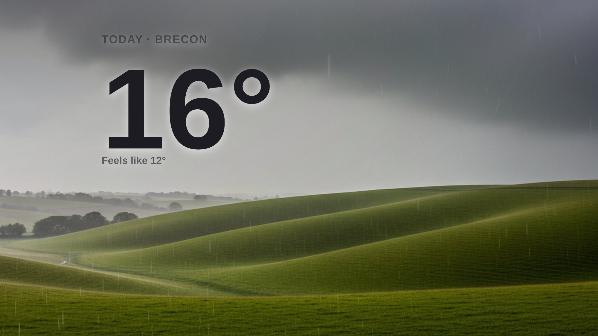 Heavy rain for Brecon today - here's your Saturday forecast