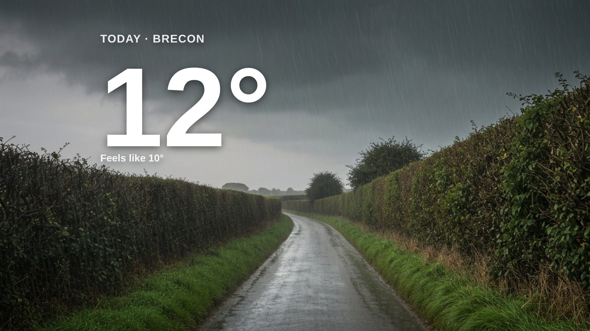 Rain is the story for Brecon today - here's your Monday forecast