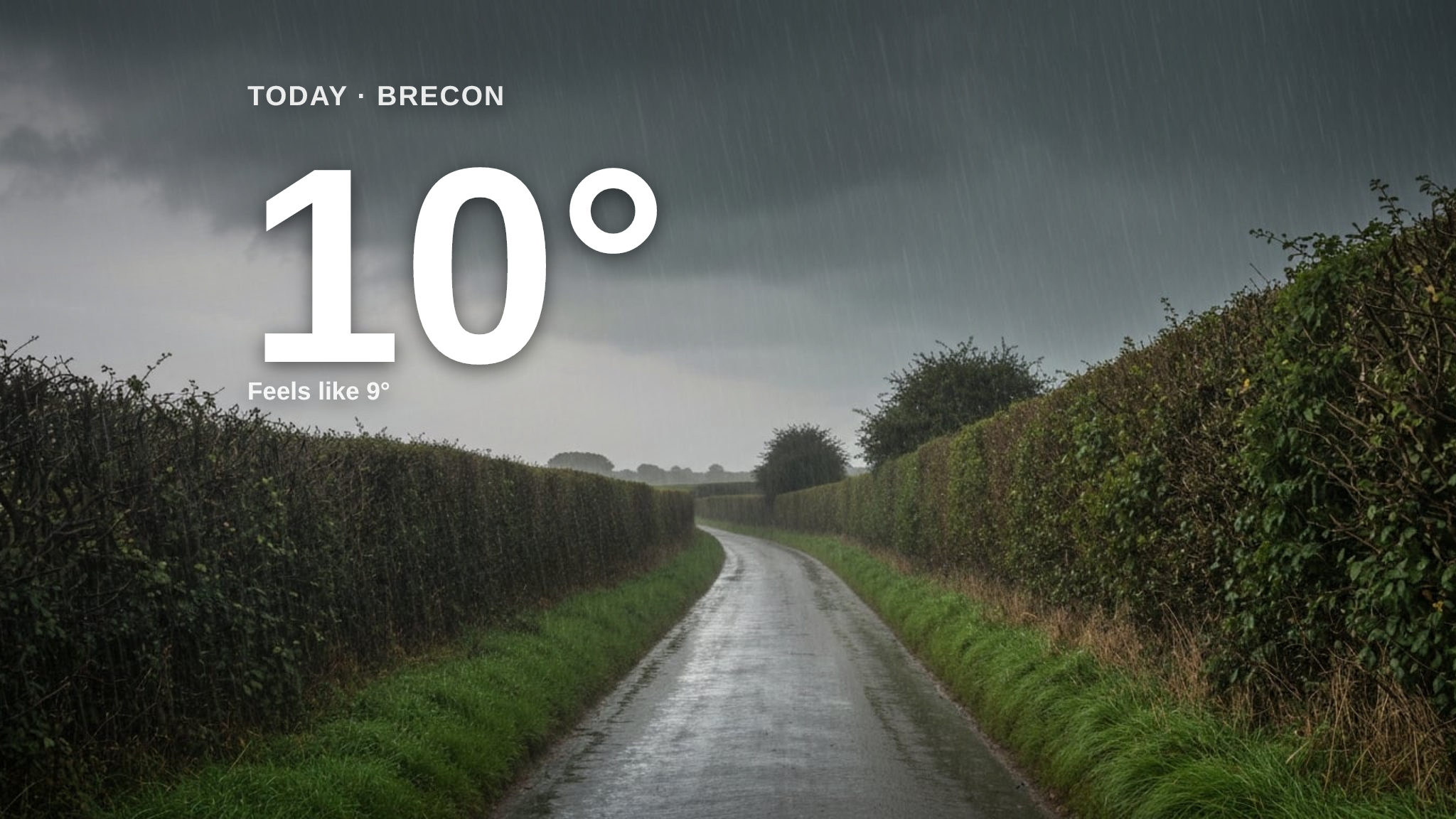 Heavy rain on the way for Brecon - here's your Friday forecast