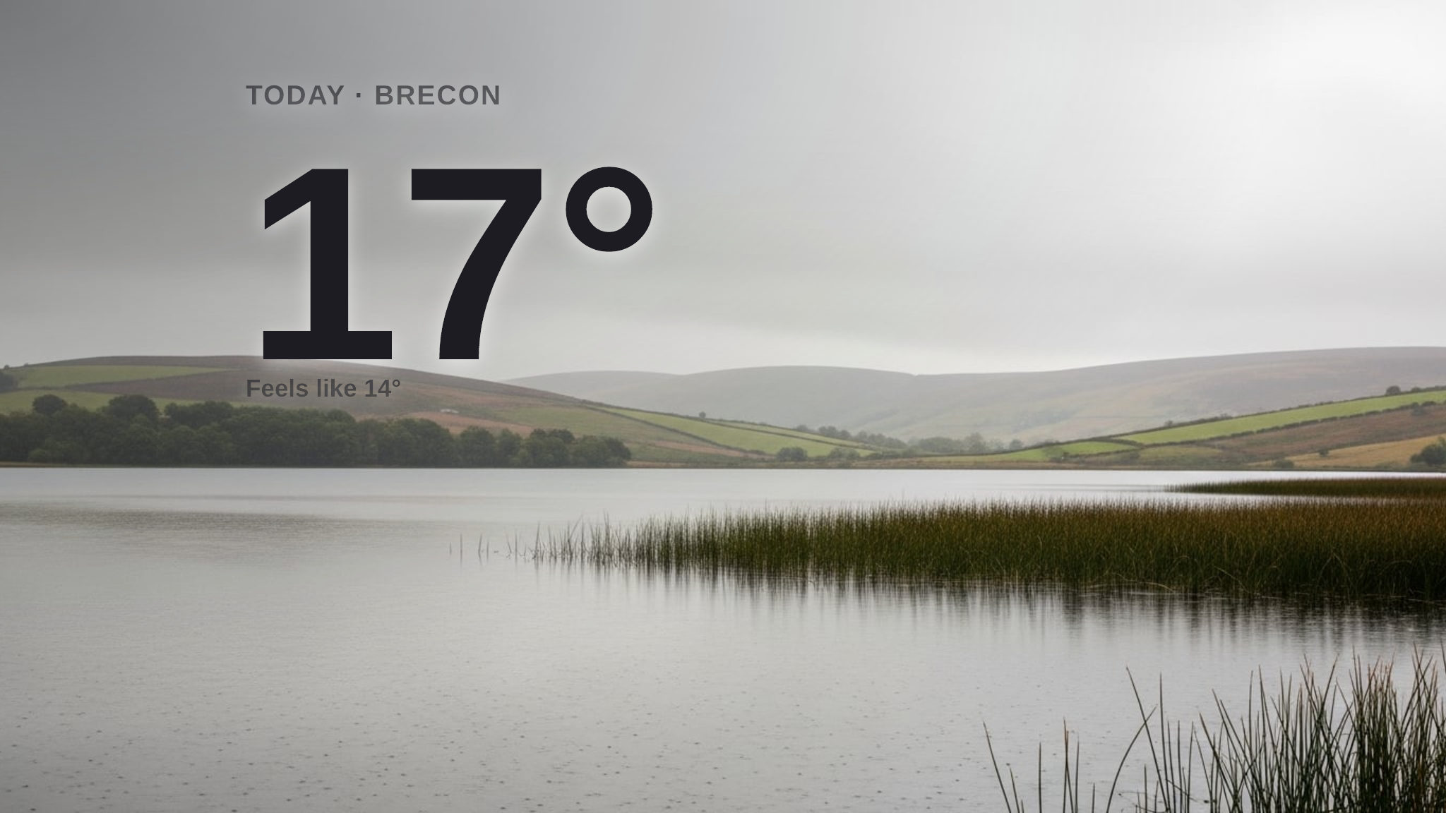 Rainy Friday for Brecon - here's your forecast