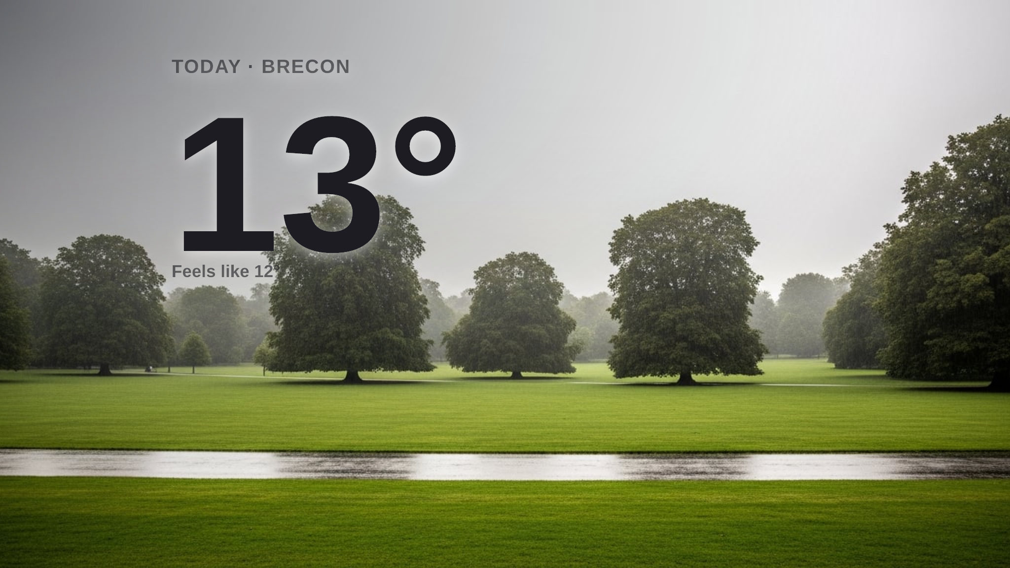 Heavy rain on the way for Brecon this evening - here's your Thursday forecast