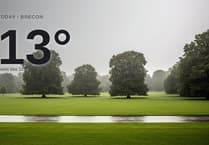 Heavy rain on the way for Brecon this evening - here's your Thursday forecast