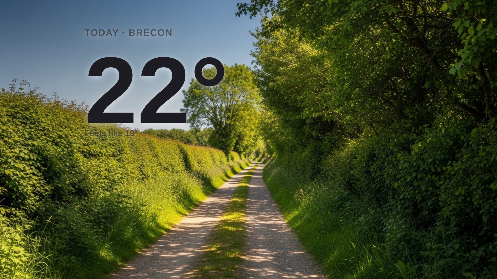 Sunny start for Brecon today - here's your Friday forecast