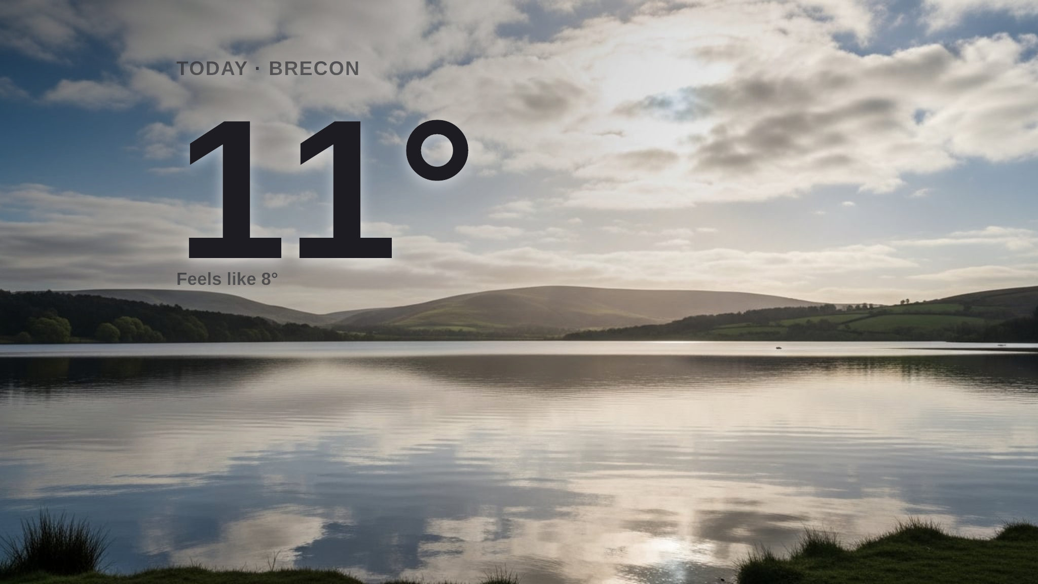 Cloudy skies for Brecon today - here's your Sunday forecast