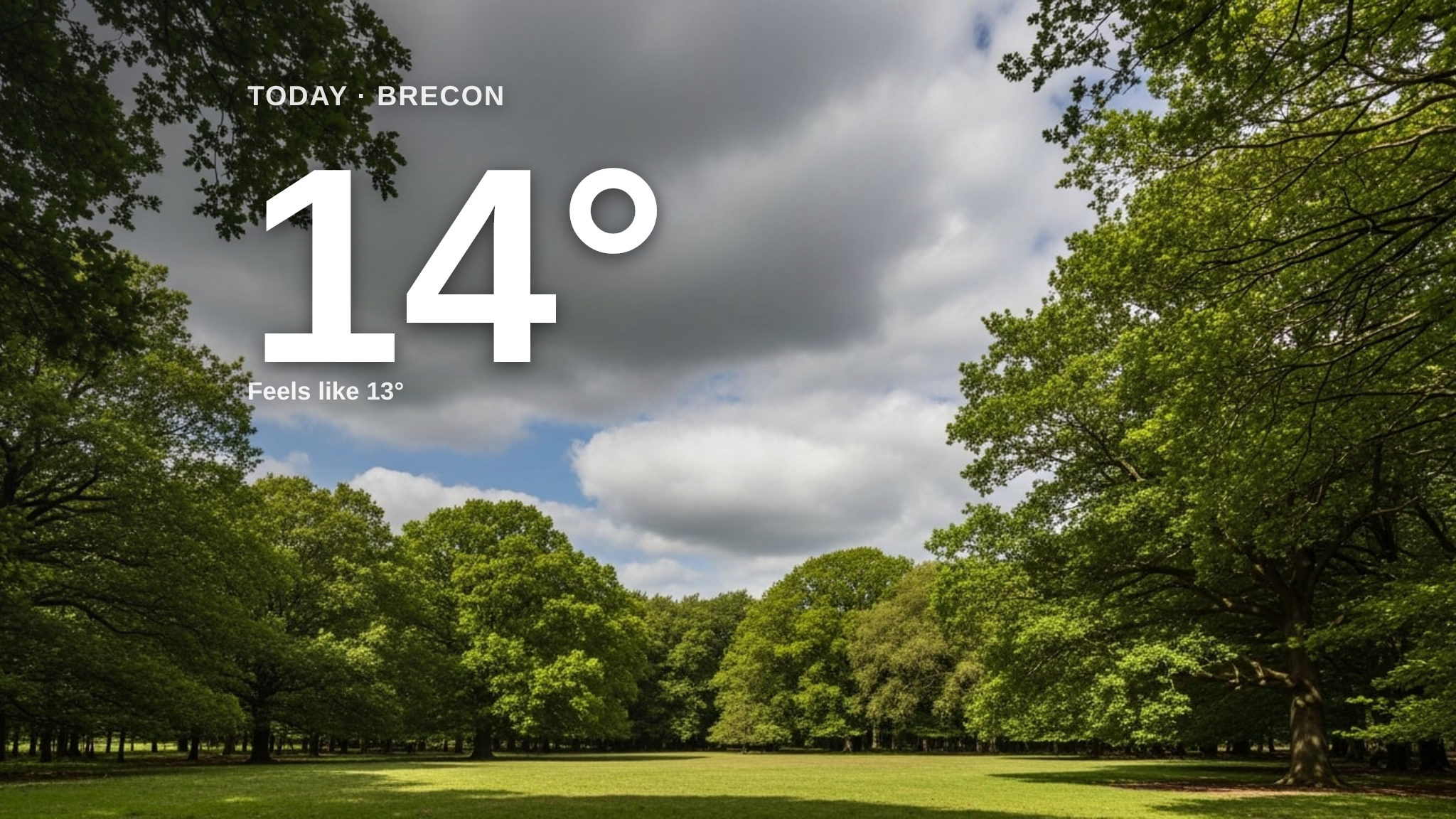 Clouds and sun for Brecon today - here's your Friday forecast